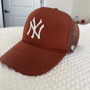 New Era Men's Brown and Tan Hat